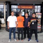 Pelaku pencurian hp yang diamankan polisi.