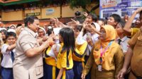 Kunjungan Presiden RI Prabowo Subianto ke SMP Negeri 111 Jakarta di Palmerah, Jakarta Barat