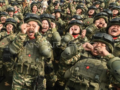 Ilustrasi latihan tentara