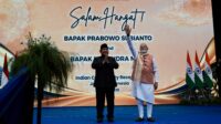 Presiden Republik Indonesia Prabowo Subianto dan Perdana Menteri Republik India Narendra Modi.
